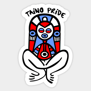 Puerto Rico Taino Atabey Boricua Flag Colors Pride Sticker